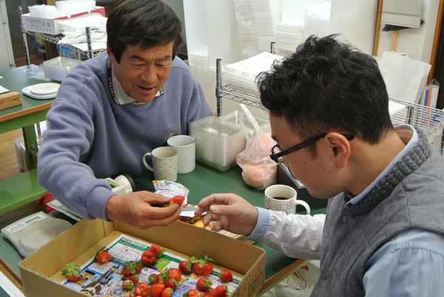 イチゴの匠　菅谷利男さんに会ってきました