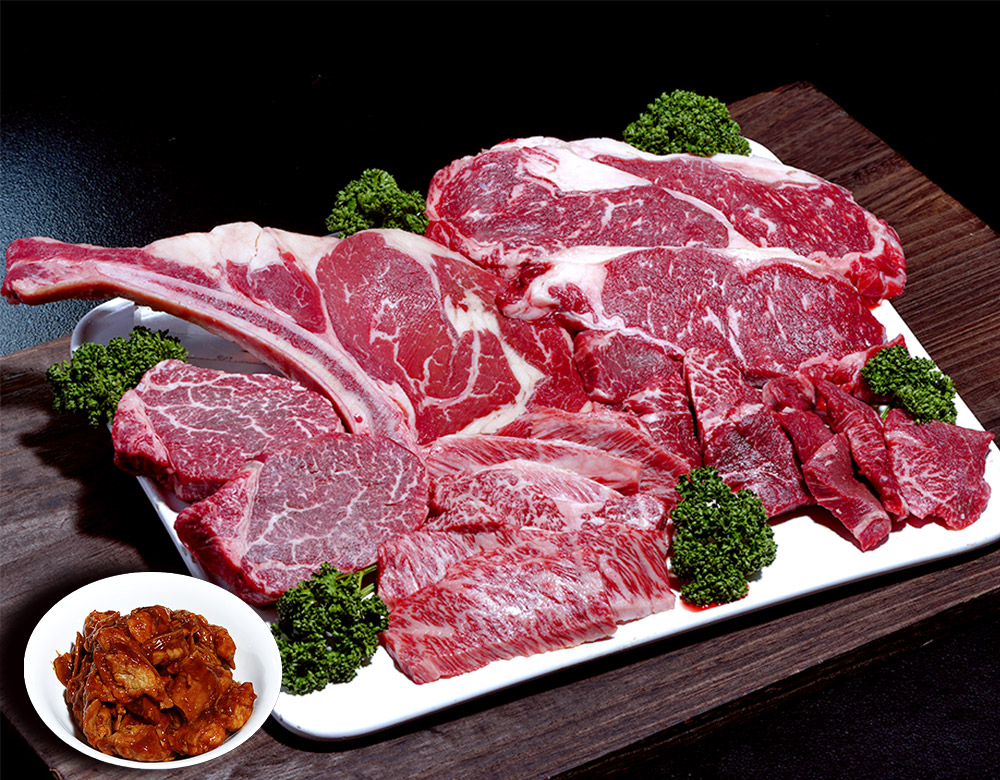 GWに「牛肉 焼肉三昧」シャトーブリアン・ヒレ・サーロイン・トマホーク含む 計2.1kg！