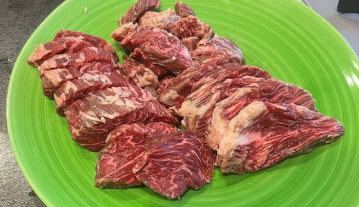 黒毛和牛のサガリとハヤリソーセージのメルゲーズ